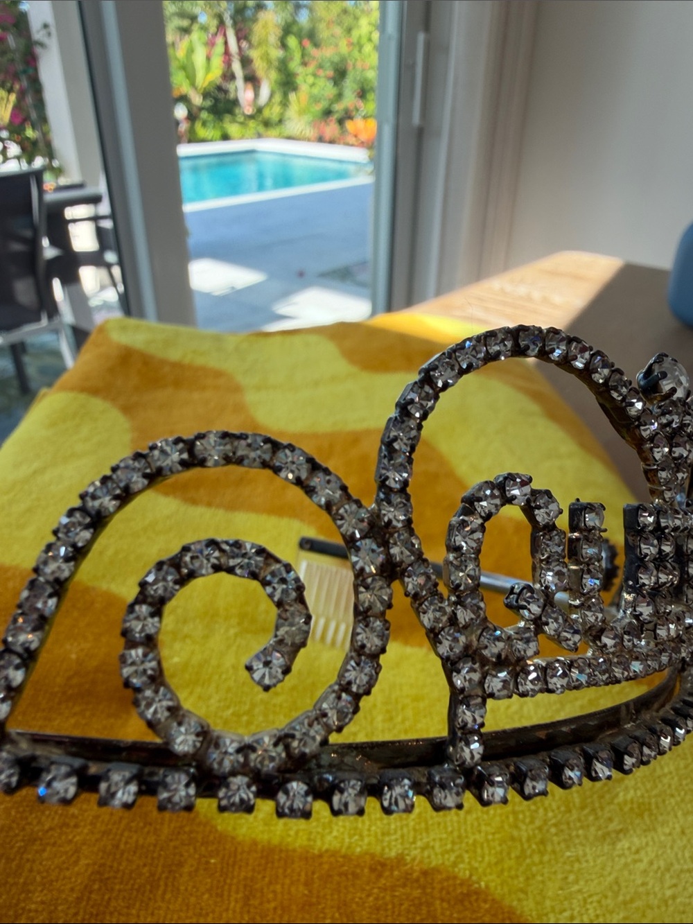 Queen Crown Royal Tiara Rhinestone Accessory - Picture 10 of 12